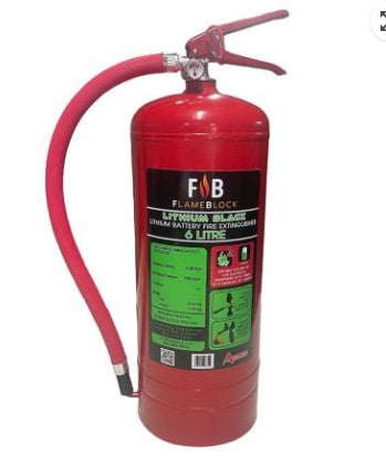 LITHIUM BATTERY FIRE EXTINGUISHER 6 LITRE